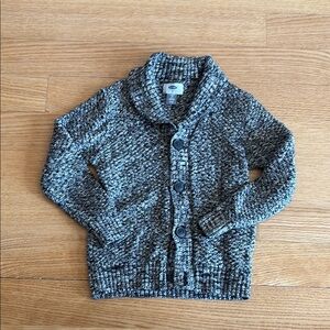 Old Navy Gray Knit Button-Up Cardigan